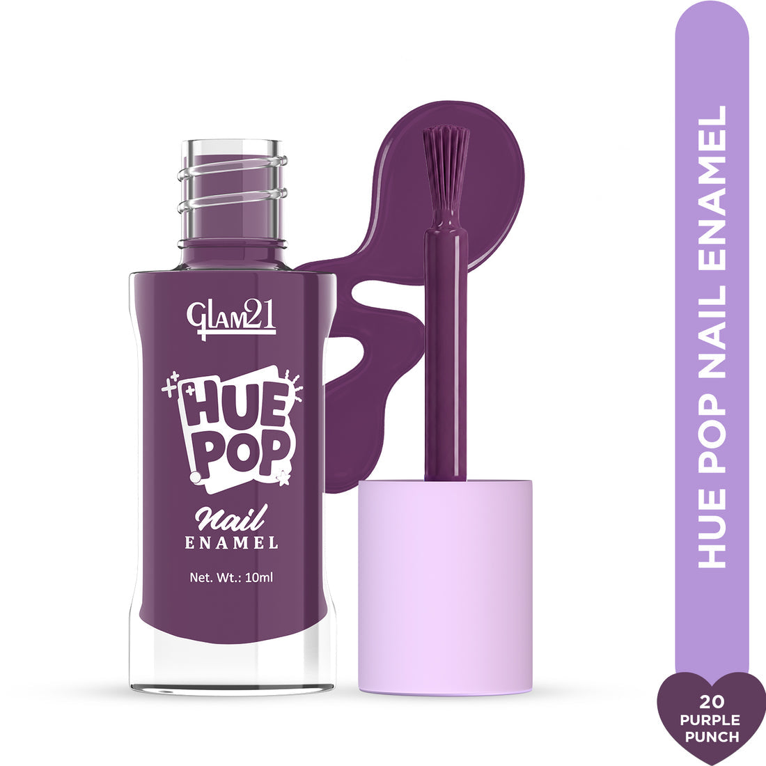 Glam21 Hue Pop Nail Paint / 20 Purple Punch