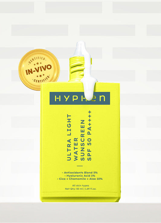Hyphen Ultra light water sunscreen spf 50 pa ++++ | 50 ml