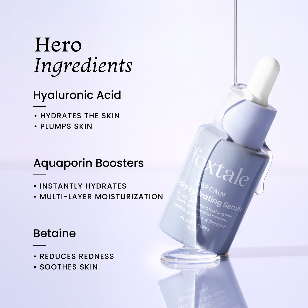 Foxtale Hydrating Serum with Hyaluronic Acid