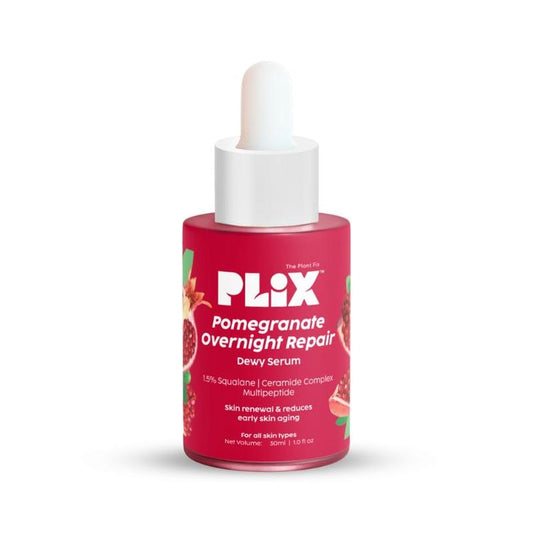 Plix Pomegranate Overnight Repair Dewy Serum for Ageless Glow With Ceramides Reduce Fine Lines
(30ml)