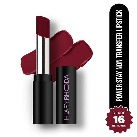Hilary Rhoda Power Stay Non Transfer Lipstick (Retro Red 16)