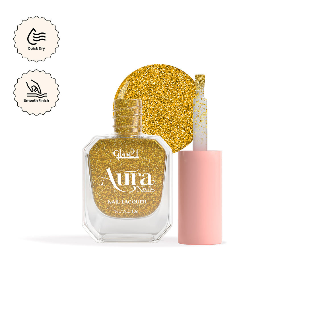 Glam21 Aura - Nail Lacquer (50Gold Rush)