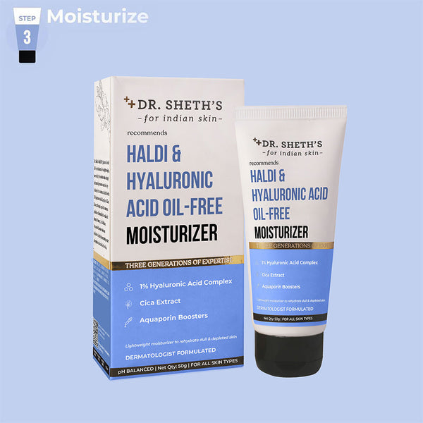 Dr. Sheth's Haldi & Hyaluronic Acid Oil Free Moisturizer - 50g