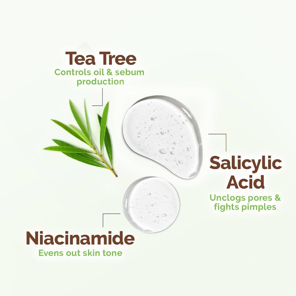 Mamaearth Tea Tree Pimple Control Face Wash with Tea Tree & Salicylic for Oily & Acne-Prone Skin - 100 ml
