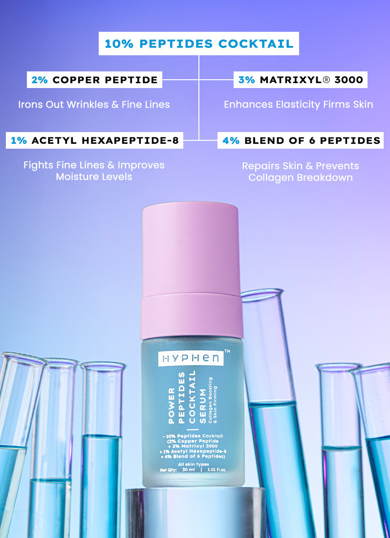 Hyphen 10% peptide with 2% copper peptide face serum | 30ml