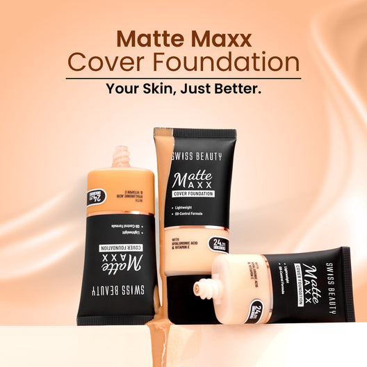 Swiss Beauty Matte Maxx Cover Foundation (04 Medium Warm)