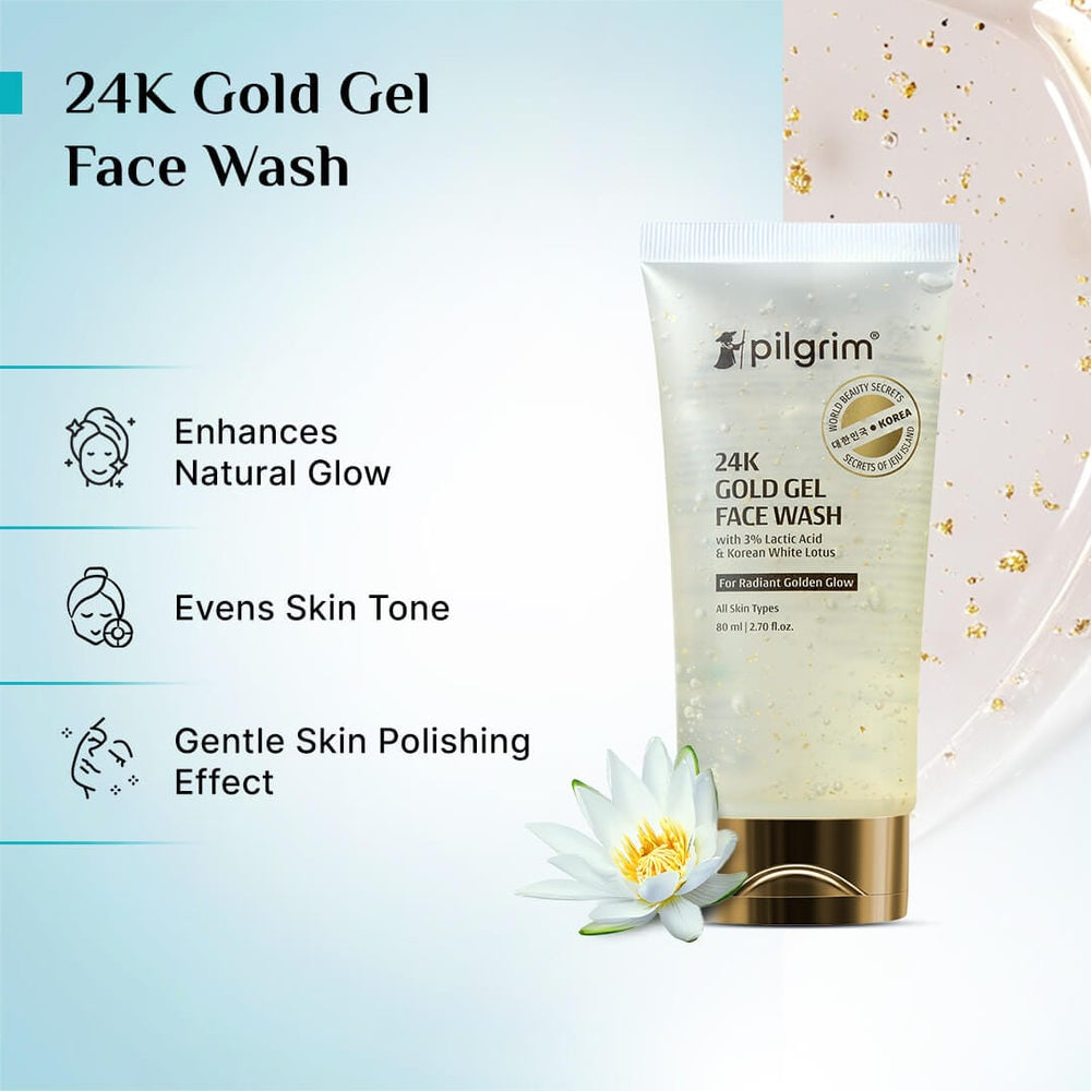 Pilgrim 24K Gold Gel Face Wash