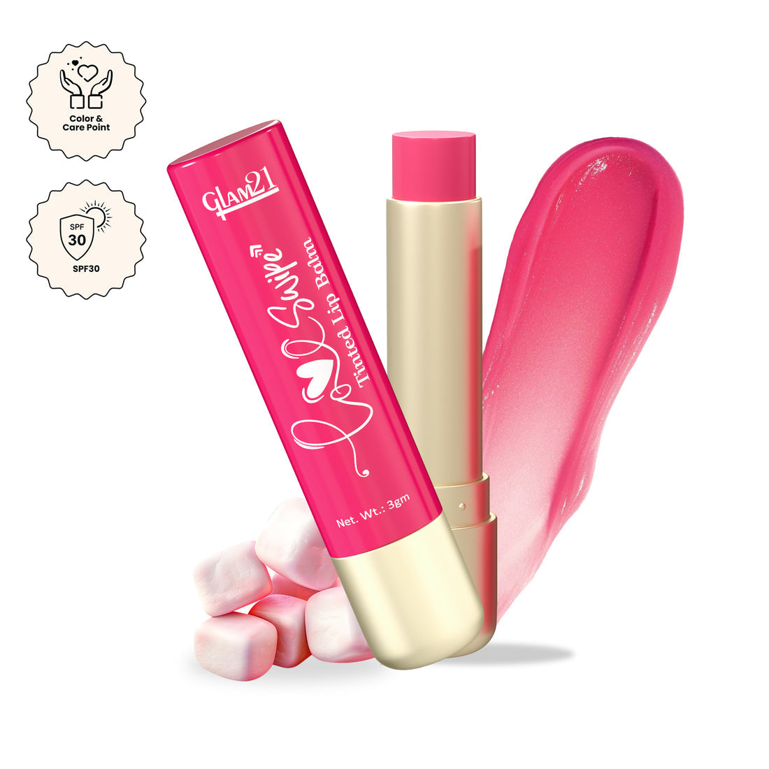 Glam21 Love Swipe Tinted Lip Balm (02Pink Marshmallow)