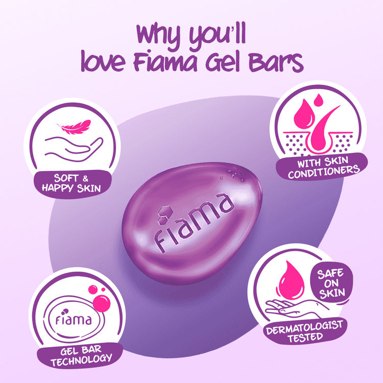 Fiama Gel Bar Mega Celebration Pack, Variety Pack, Safe On Skin - Pack of 8
(1 kg)