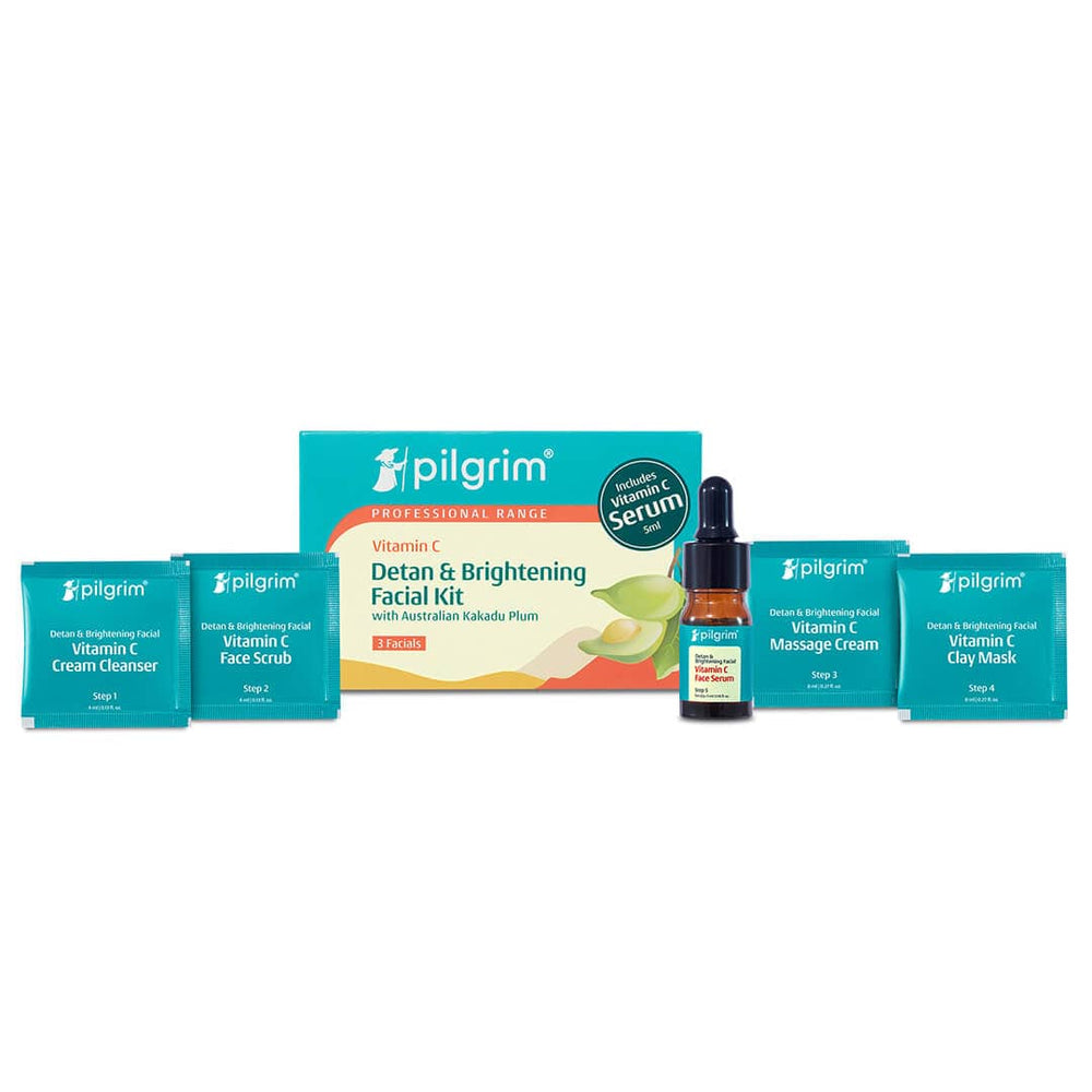 Pilgrim Vitamin C Detan & Brightening Facial Kit
Discover Glowing Brighter Skin