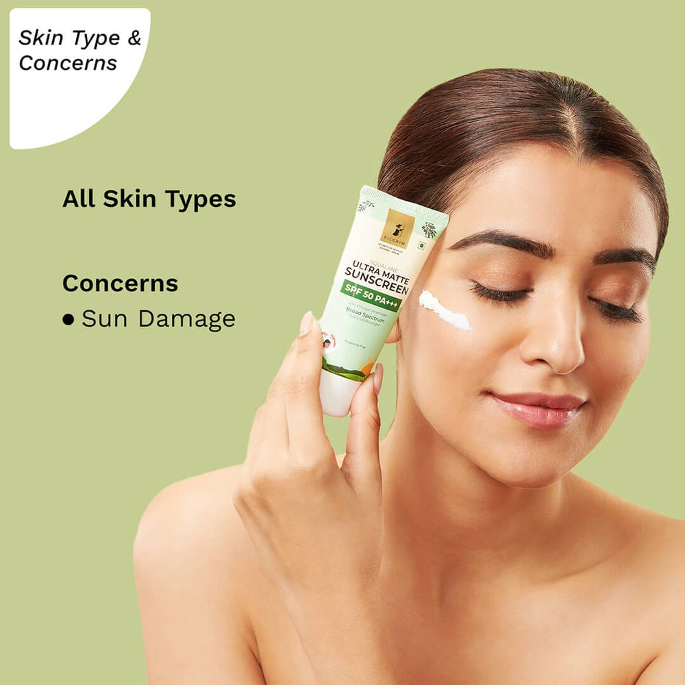 Pilgrim Squalane Ultra Matte Sunscreen SPF 50 PA+++