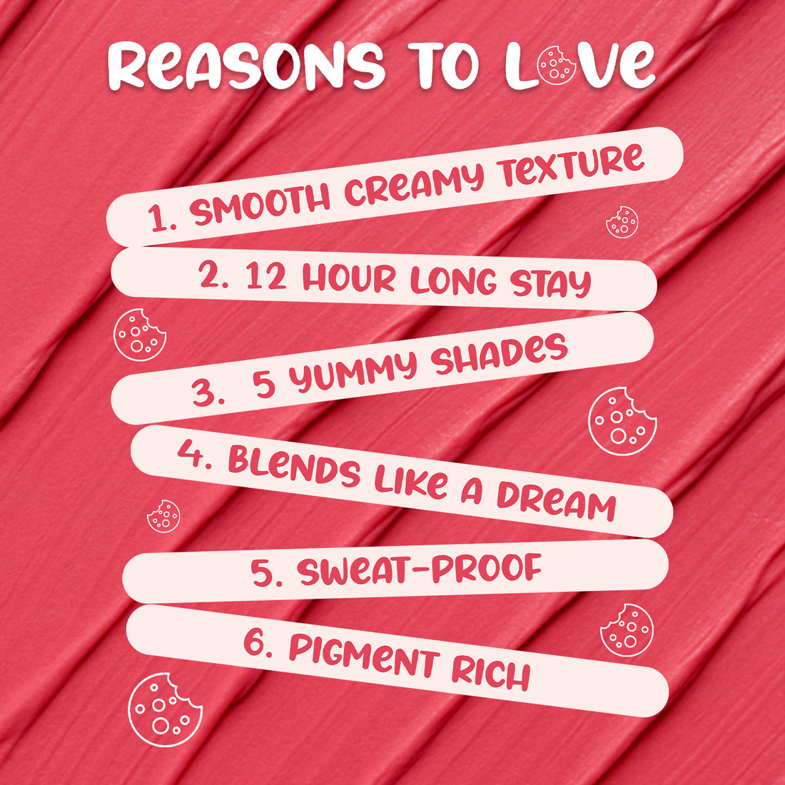 Glam21 Cookie Crush Cream Blusher (02Rosy Tart)