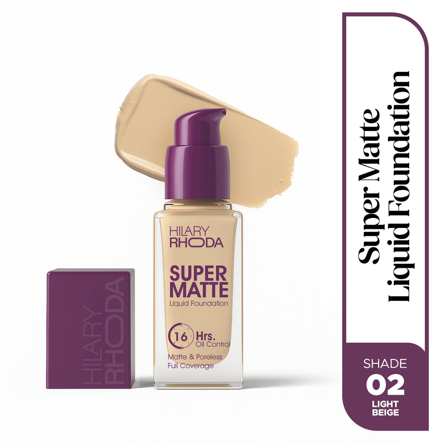 Hilary Rhoda Super Matte Liquid Foundation 02 Light Beige