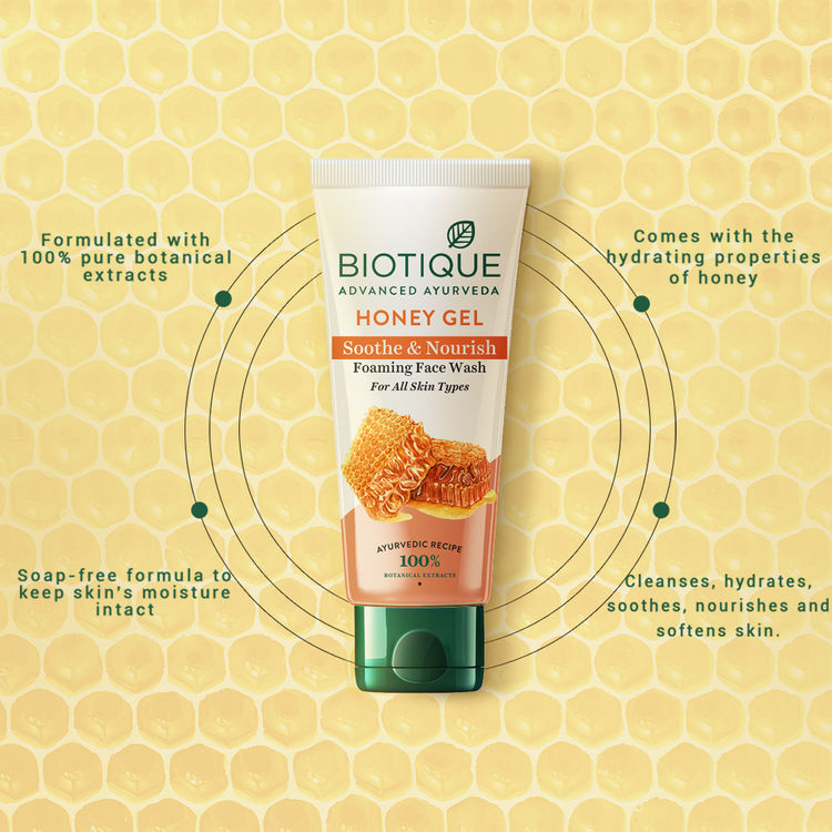 BiotiqueHoney Gel Soothe & Nourish Foaming Face Wash
(150ml)