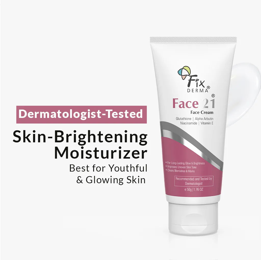 Fixderma Face 21 Cream | Skin-Brightening Moisturizer for Dry Skin