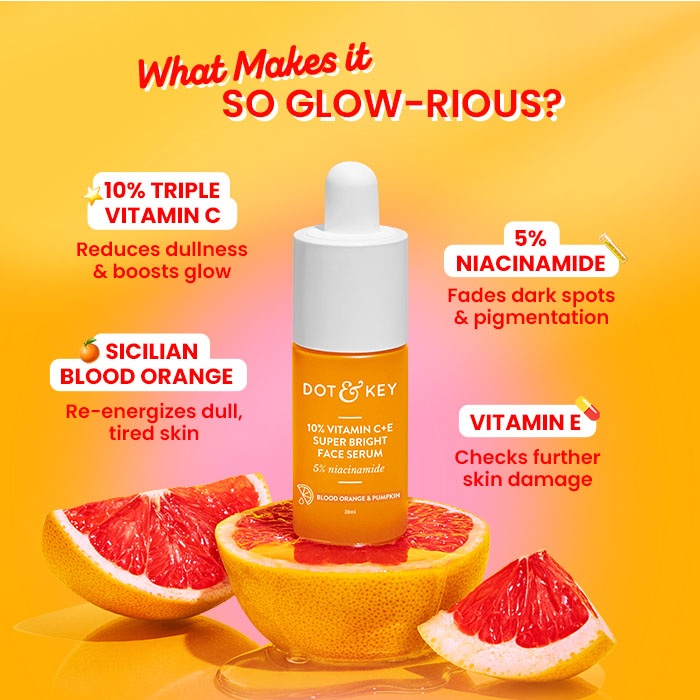 Dot & Key 10% Vitamin C + E Face Serum with 5% Niacinamide (30ml)