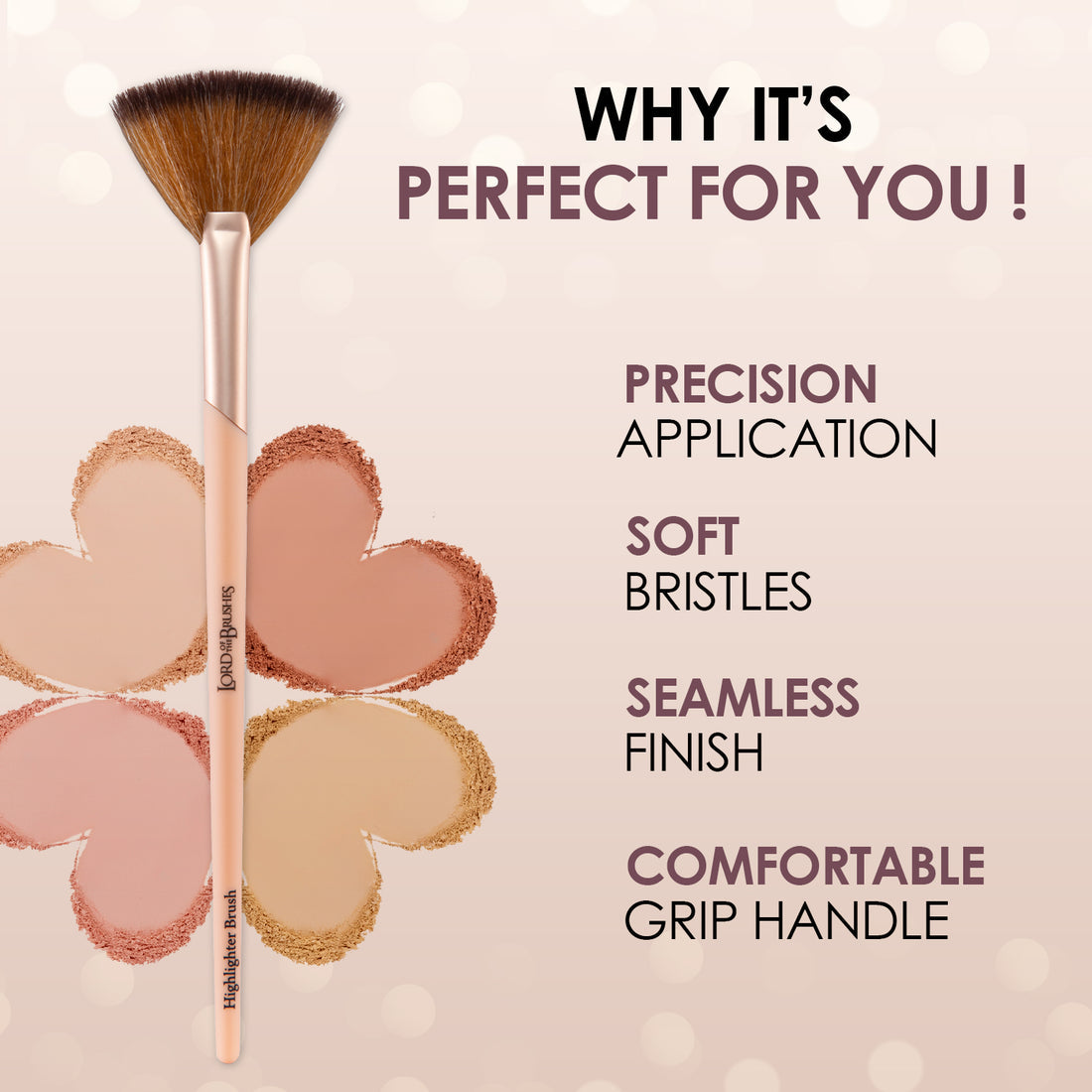 Glam21 Lord of the brushes highlighter Fan Brush