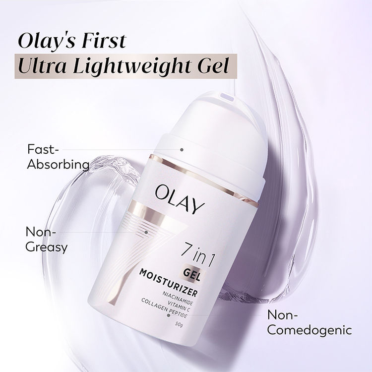 Olay 7in1 Gel Moisturizer with Niacinamide, Vitamin C, Collagen Peptide, Fights 7 Skin Issues
(50g)