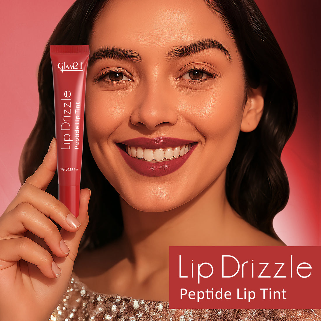 Glam21 Lip Drizzle Peptide Lip Tint (04 Caramel Toffee)