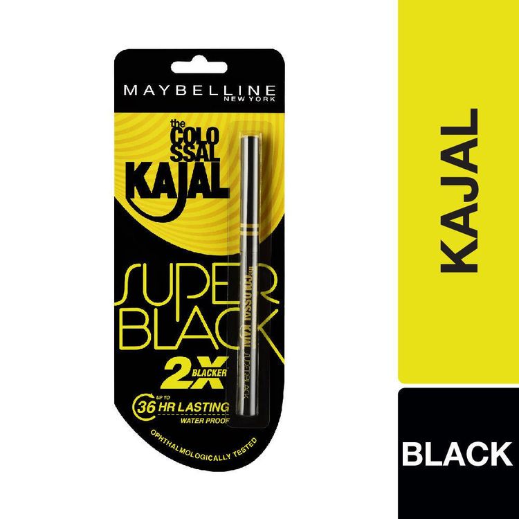 Maybelline Colossal Kajal Super Black, 2X Darker & 2X Colossal  Matte Finish Kajal