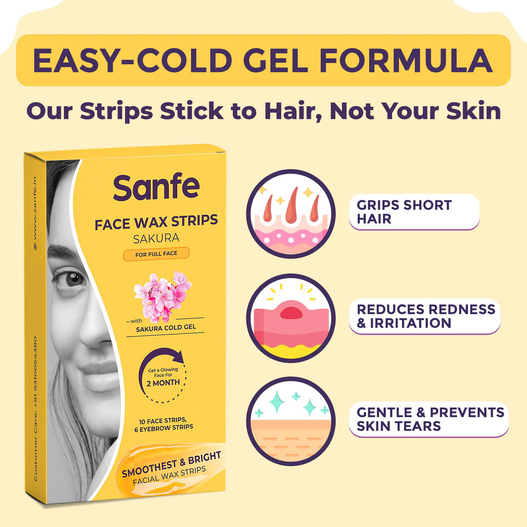 Sanfe Facial Wax Strips Sakura