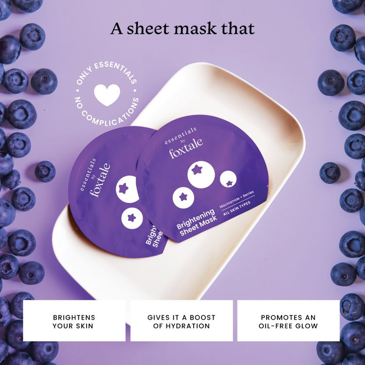 Foxtale Essentials Sheet Masks - Niacinamide & Berries (26 g)