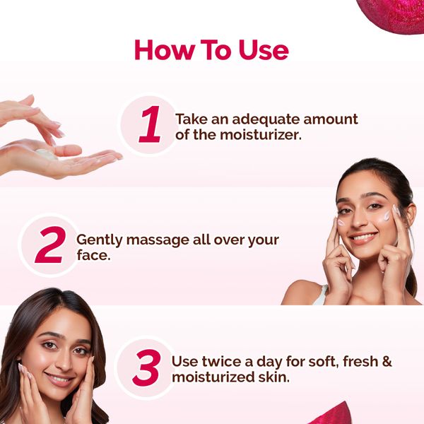 Mamaearth Beetroot Hydraful Moisturizer with Beetroot & Hyaluronic Acid for Natural Pink Glow - 200 g