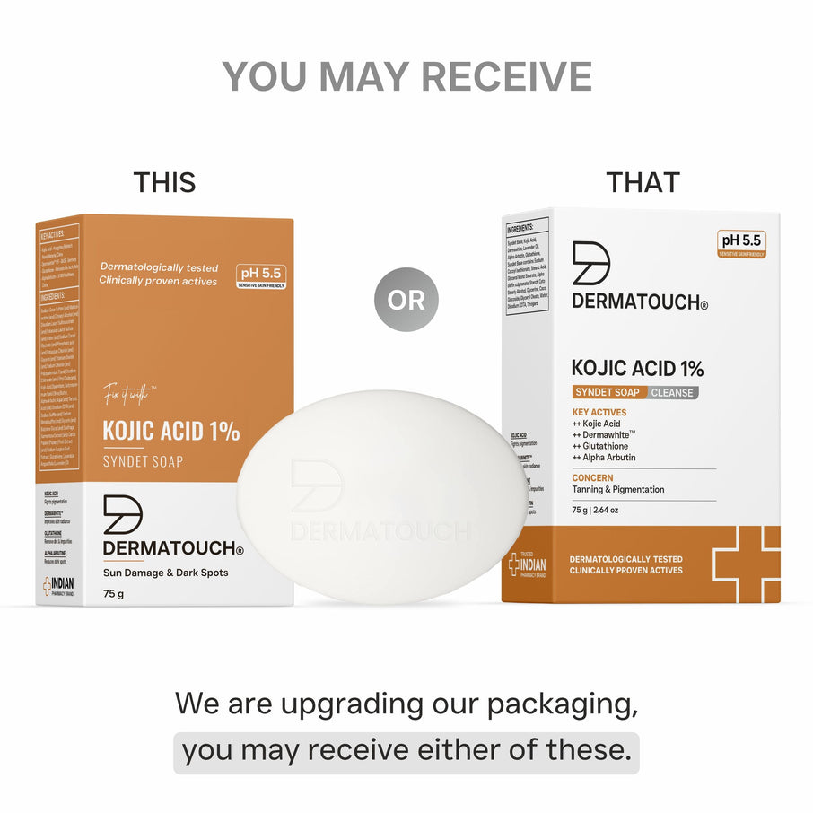 Dermatouch Kojic Acid 1% Soap 75g (pack of 2)