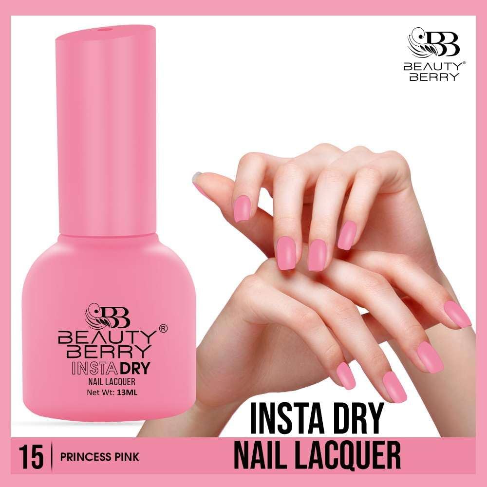 Beauty Berry Insta Dry Nail Lacquer (PRINCESS PINK-15)