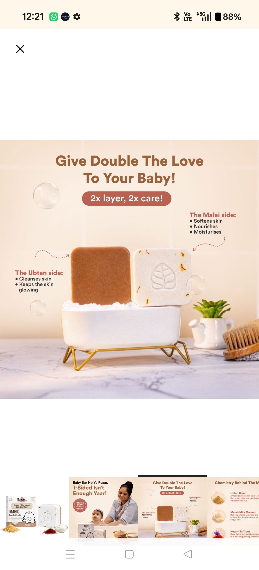 Ghar Soaps Magic Baby Bar