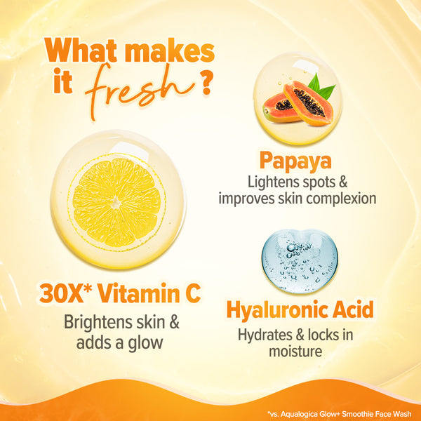 Aqualogica Glow+ 30X* Vitamin C Hydrating Essence Serum- 50ml
