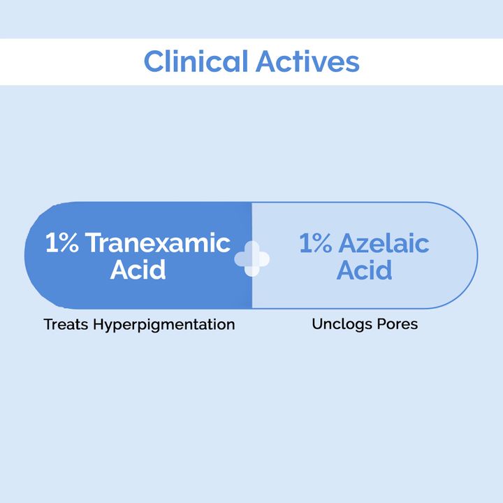 The Derma Co Tran-Zelaic Pigmentation Corrector Face Wash with Tranexamic Acid & Azelaic Acid - 80 ml