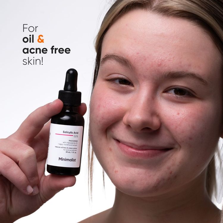 Minimalist 2% Salicylic Acid Face Serum For Blackheads & Whiteheads
(30ml)