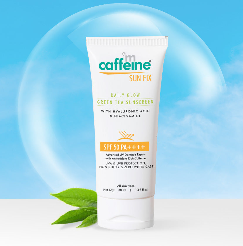Mcaffeine Green Tea Sunscreen SPF 50 PA++++ with Niacinamide - 50 ml