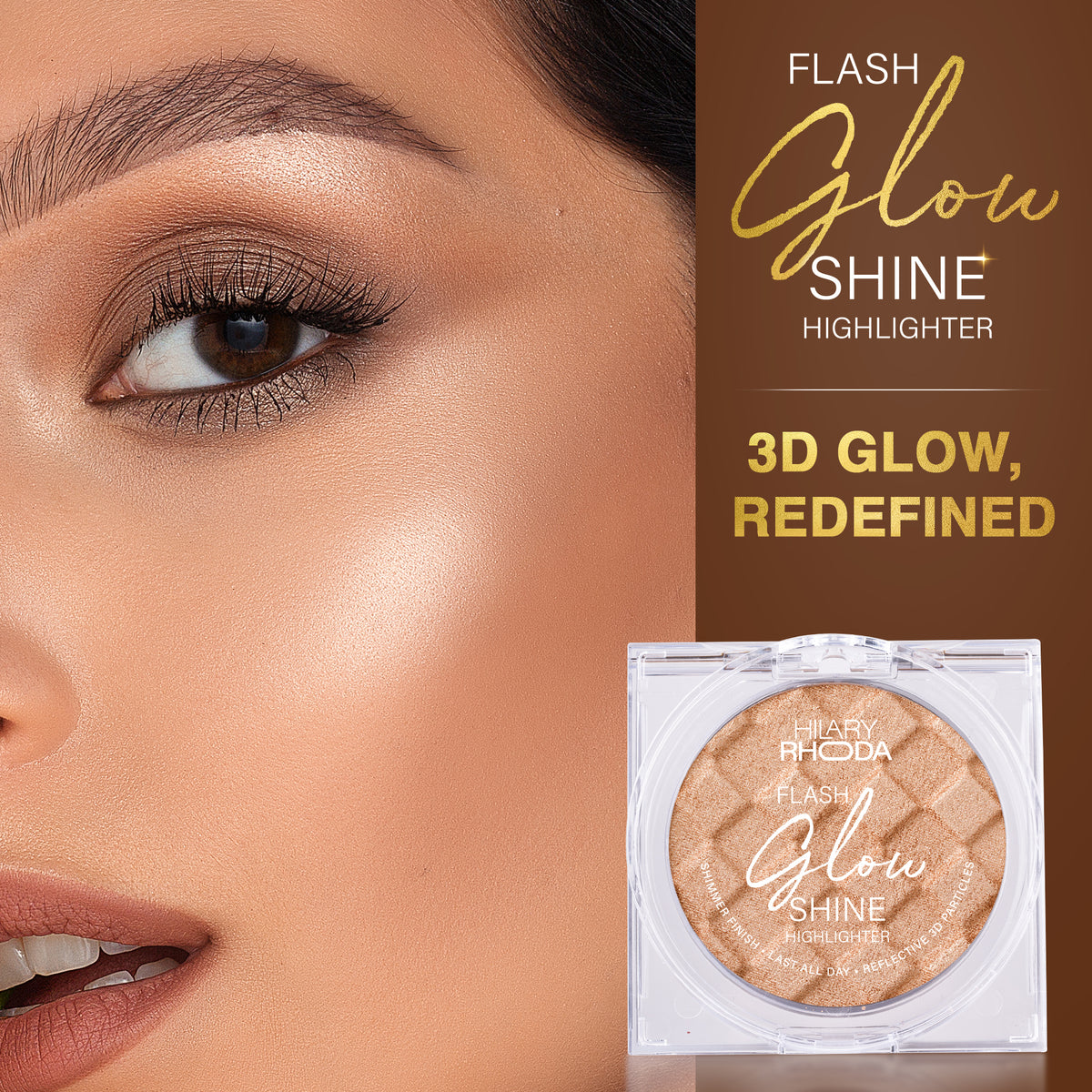 Hilary Rhoda Flash Glow Shine Highlighter (Rose Shine 02)