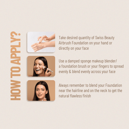 Swiss Beauty Airbrush Foundation 06(Warm Sun)