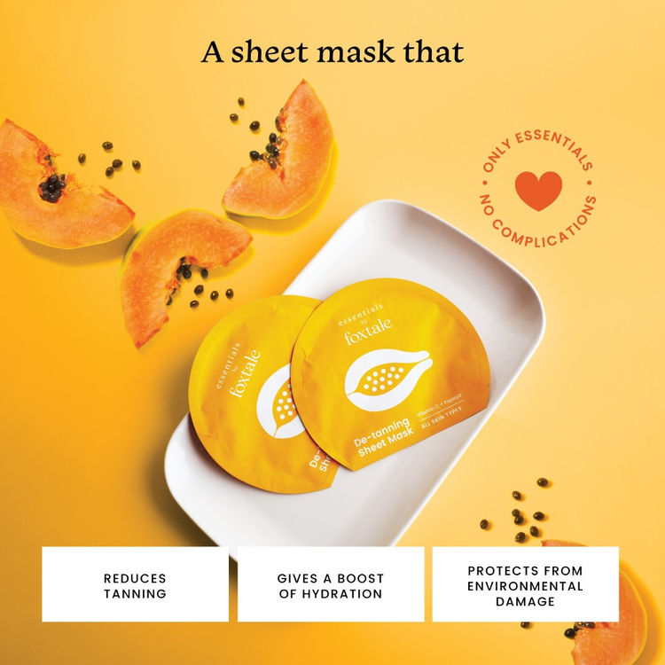 Foxtale Essentials De - Tanning Sheet Mask Vitamin C & Papaya
(20ml)