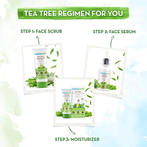 Mamaearth Tea Tree Face Scrub with Tea Tree and Neem for Skin Purification - 100g