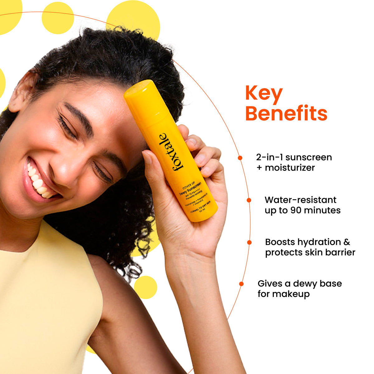 Foxtale SPF 70 Dewy Finish Sunscreen