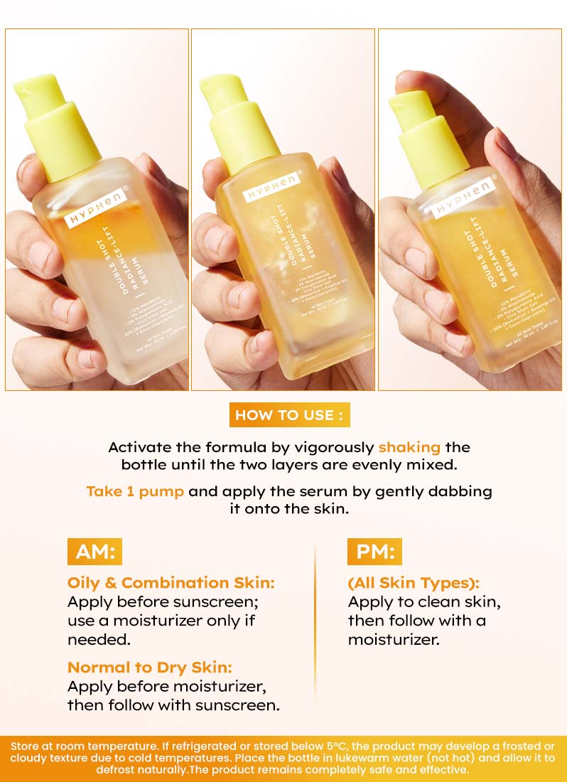 Hyphen Double shot radiance lift face serum- 50 ml
