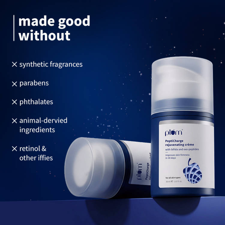 Plum Pepticharge Rejuvenating Creme for Visibly Firmer Skin In 28 Days (30ml)