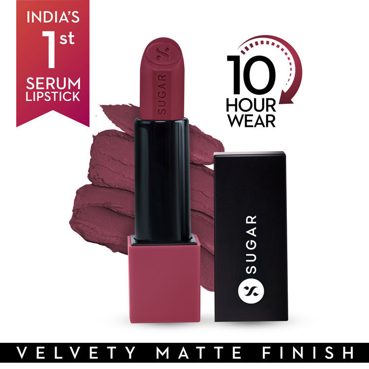 SUGAR Glide Peptide Serum Lipstick with Vitamin E (06 Moscow Mulberry)