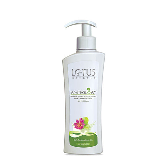 Lotus Herbals Whiteglow Skin Whitening & Brightening Hand & Body Lotion Spf 25 Pa+++ (270ml)