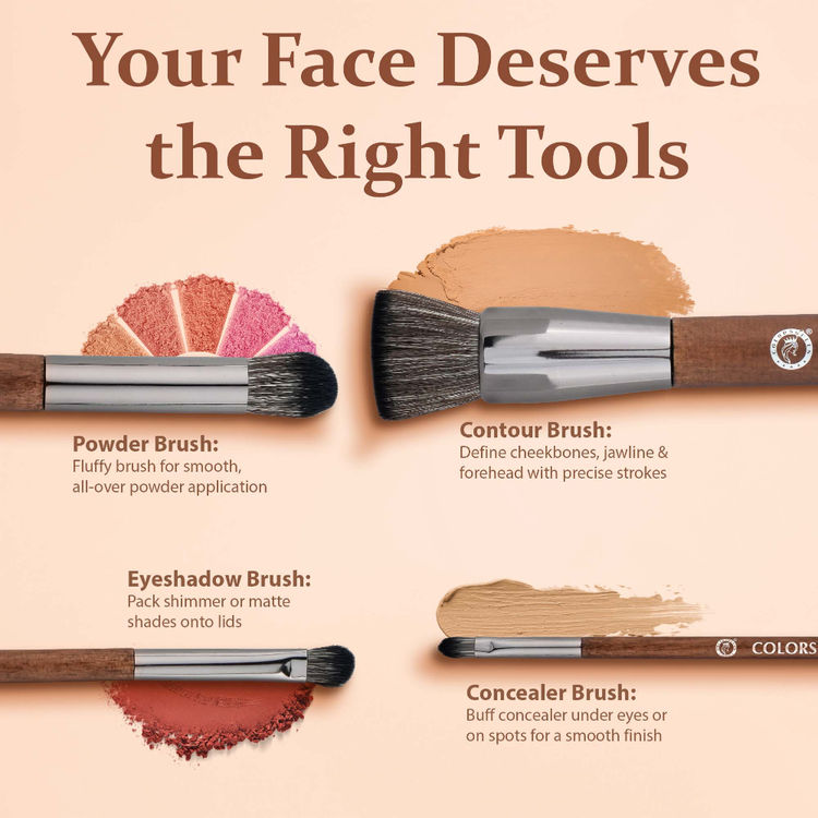 Colors Queen Blend & Buff Makeup Brush Set (8pcs)