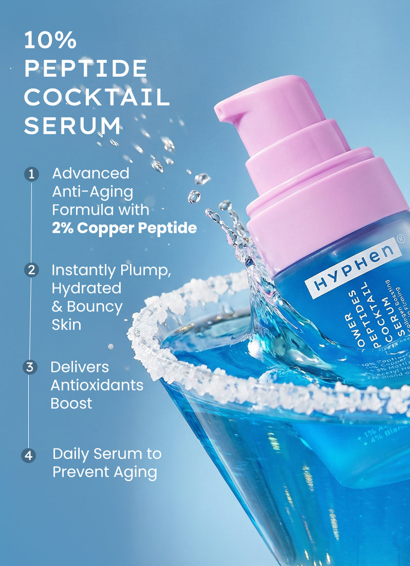 Hyphen 10% peptide with 2% copper peptide face serum - 18ml