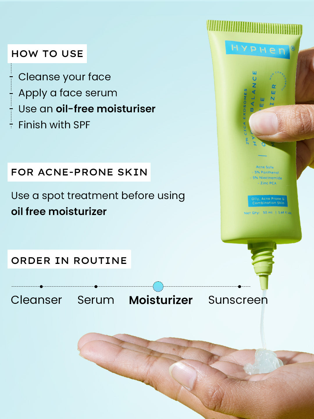 Hyphen 2% cica exosomes oil-free moisturizer - 50ml