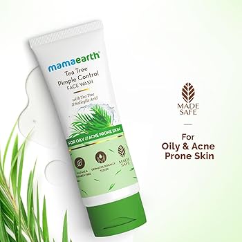 Mamaearth Tea Tree Pimple Control Face Wash with Tea Tree & Salicylic for Oily & Acne-Prone Skin - 100 ml