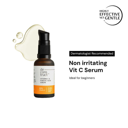 Deconstruct 10% Vitamin C Serum, Brightens, Evens Tone, Non-Irritating
(20ml)