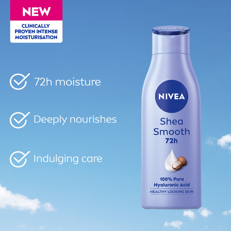 NIVEA Shea butter BODY LOTION - 5 in 1 COMPLETE CARE for 48H Moisturised Skin (Dry Skin)
(200 ml)