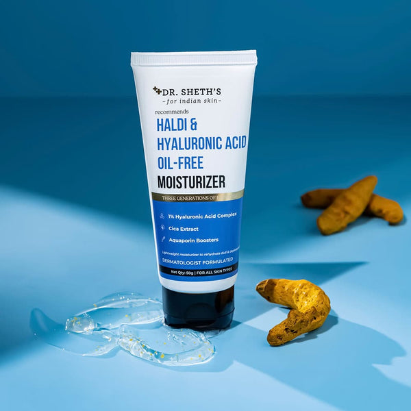 Dr. Sheth's Haldi & Hyaluronic Acid Oil Free Moisturizer - 50g
